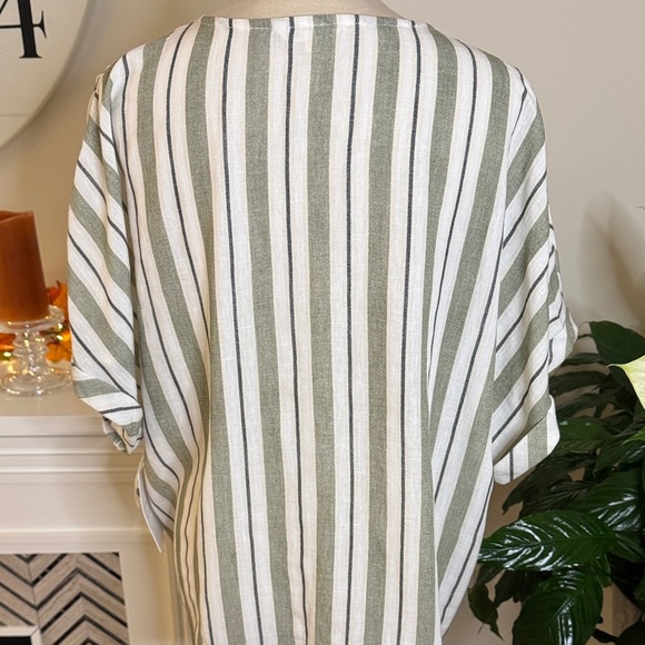 Cavalini Green and White Striped Top - Picture 4 of 6